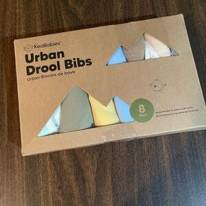 New Organic OEKO-tek KeaBabies Urban Drool Bibs 8-Pack